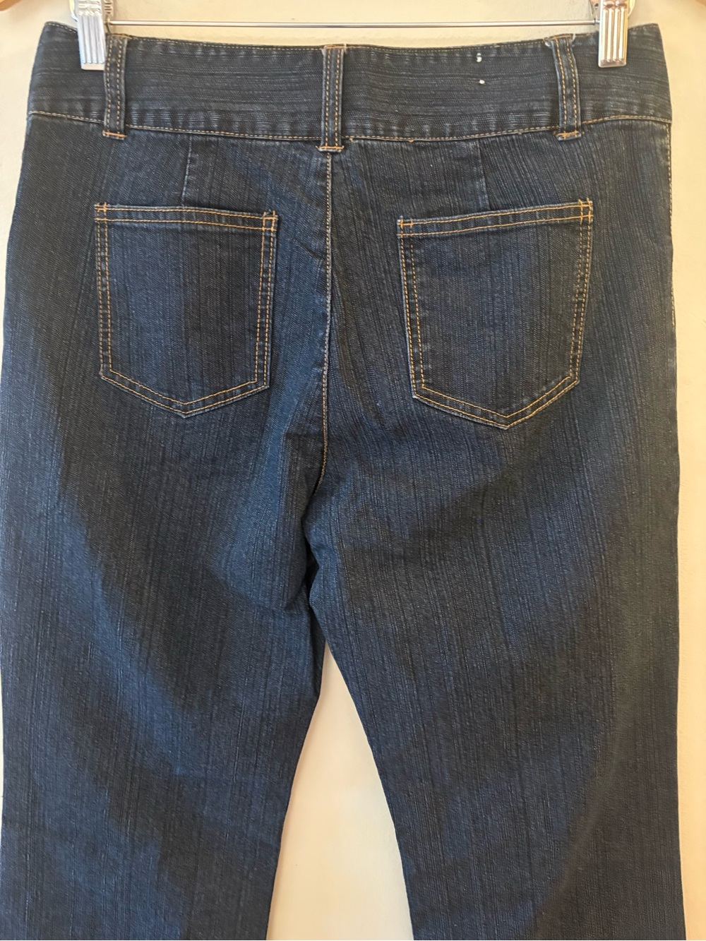 VTG B.U.M. Equipment Dark Wash Seam Jeans with light flare, women’s Sz 10. - Picture 6 of 12